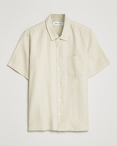Samsøe & Samsøe Avan Linen Short Sleeve Shirt Oatmeal