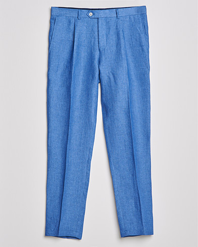 Herre |  | Oscar Jacobson | Delon Linen Trousers Light Blue