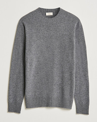 Herre |  | Altea | Wool/Cashmere Crew Neck Sweater Heather Grey