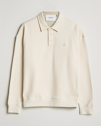Herre |  | Axel Arigato | Signature Polo Sweatshirt Pale Beige