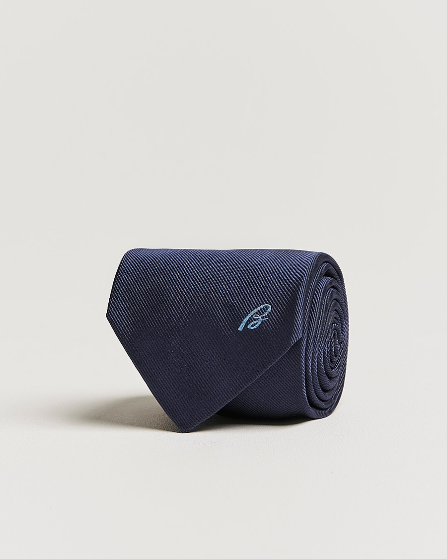 Herre | | Brioni | Testimonial Silk Tie Dark Blue