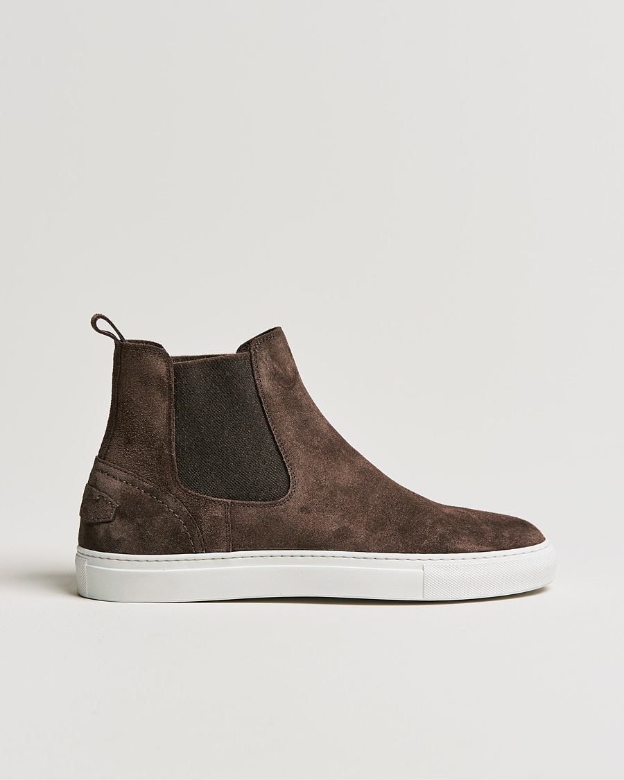 Herre | | Brioni | Classic Sneakers Dark Brown Suede