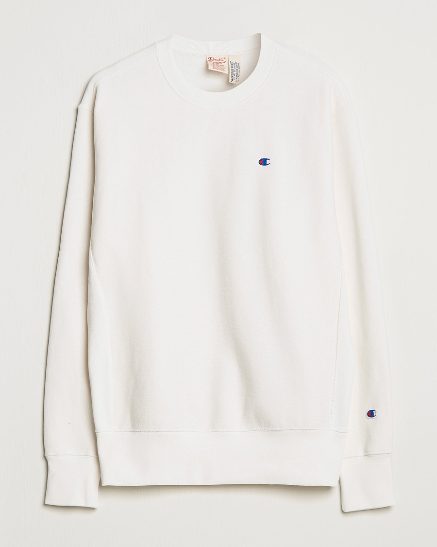 Herre | | Champion | Reverse Weave Soft Fleece Sweatshirt White