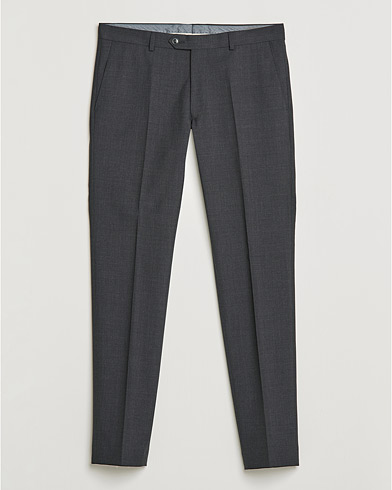 Herre | The Classics of Tomorrow | Oscar Jacobson | Denz Super 120's Wool Trousers Grey