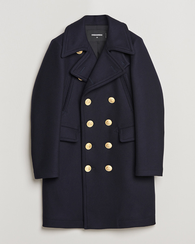 Herre | Dsquared2 | Dsquared2 | Double Breasted Sailor Coat Navy