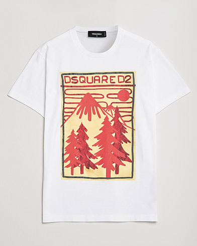 Herre | Luxury Brands | Dsquared2 | Mountain Cool Tee White