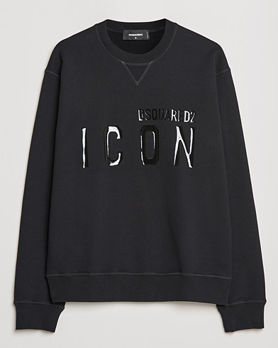 Herre | Luxury Brands | Dsquared2 | Icon Tonal Logo Sweatshirt Black