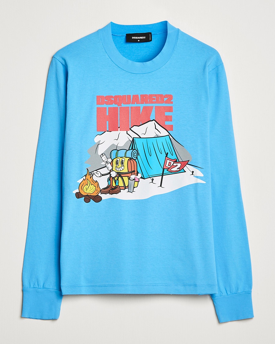 Herre | | Dsquared2 | Base Camp Long Sleeve Tee Light Blue