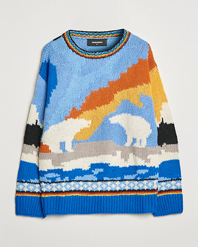 Herre | Dsquared2 | Dsquared2 | Bear Dawns Knitted Sweater Blue/White