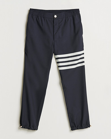 Herre |  | Thom Browne | 4 Bar Wool Track Trousers Navy