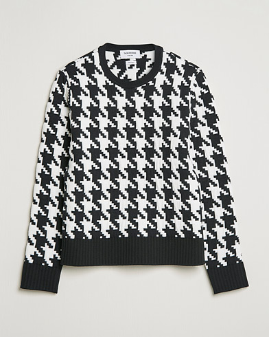 Herre | Contemporary Creators | Thom Browne | Houndstooth Jacquard Sweater Black/White