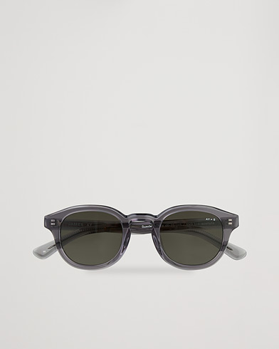 Herre | Buede solbriller | James Ay | Suede Sunglasses Transparent Grey