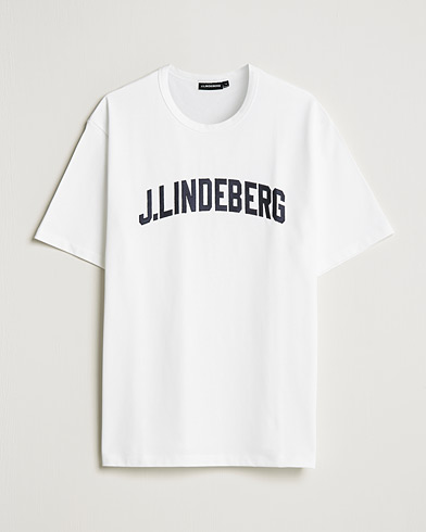 Herre | T-Shirts | J.Lindeberg | Camilo Logo T-Shirt White