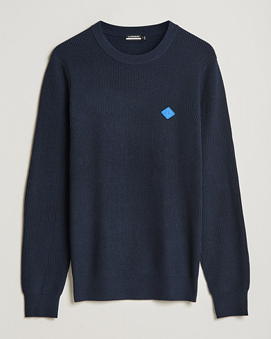Herre | Business & Beyond | J.Lindeberg | Diamond Knitted Sweater Navy