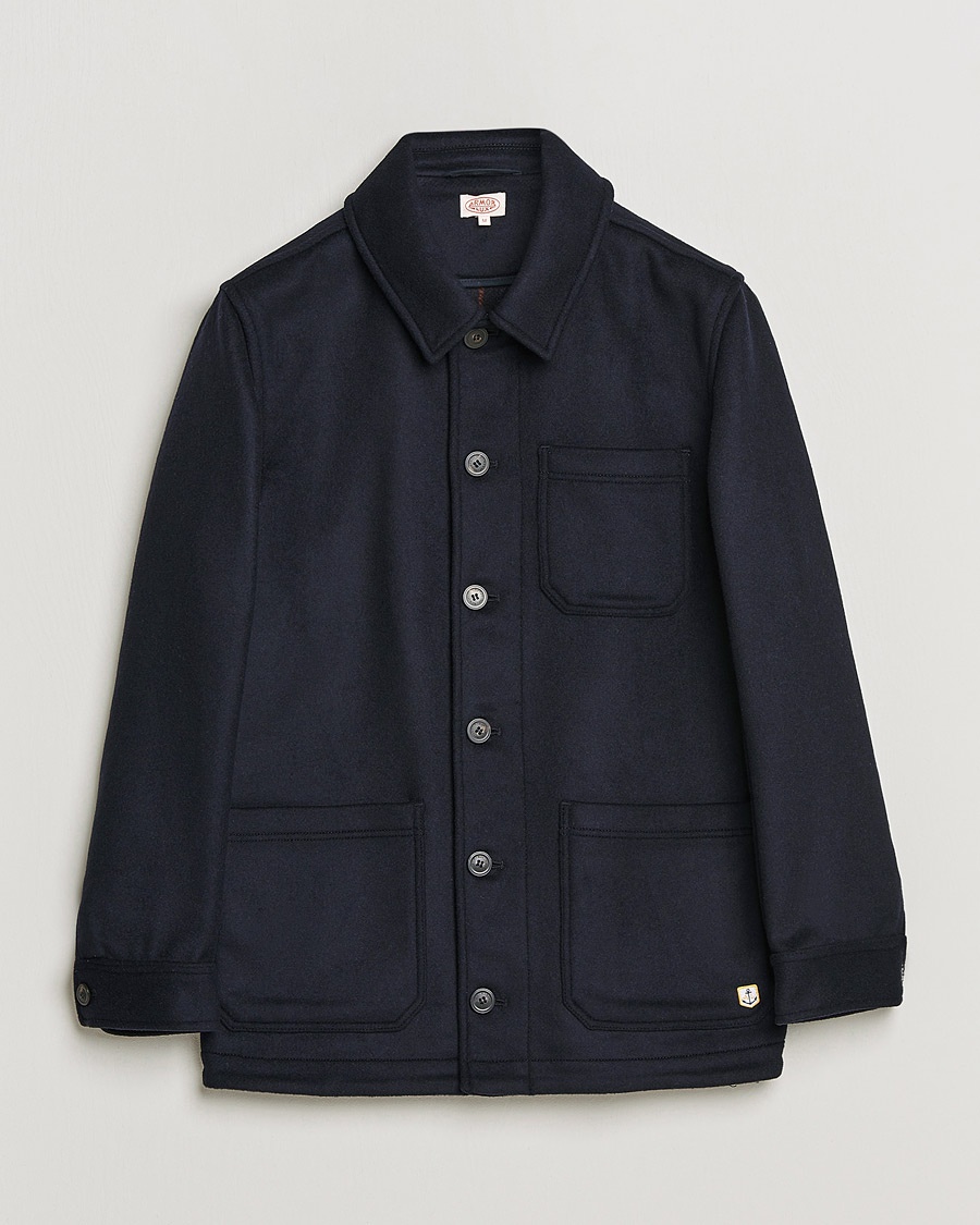 Herre | | Armor-lux | Veste Heriagte Wool Jacket Navy