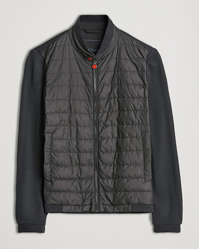 Herre | Kiton | Kiton | Cotton/Cashmere Hybrid Jacket Charcoal