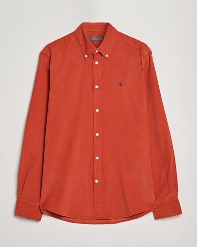 Herre | Cordfløyelskjorter | Morris | Douglas Corduroy Button Down Shirt Red