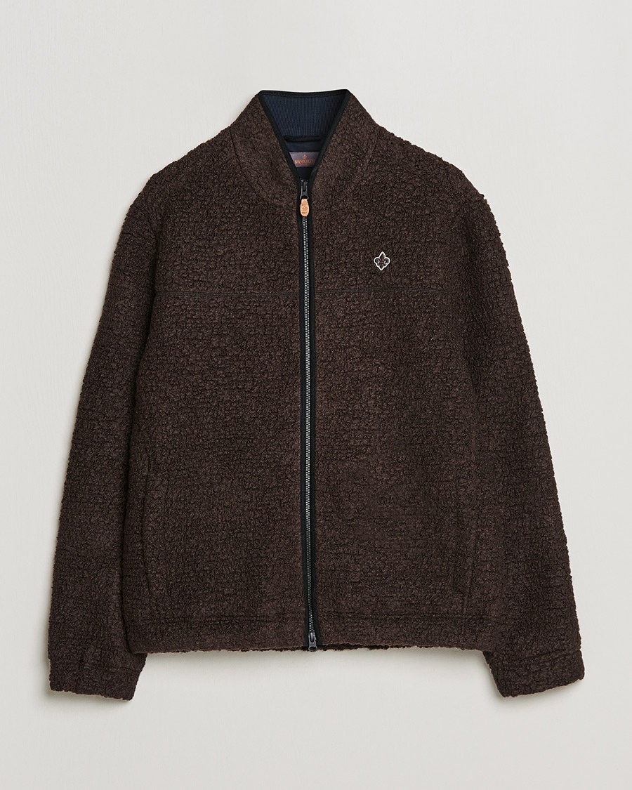 J.Lindeberg Dustin Wool Fleece Jacket Grey Melange hos CareOfCarl.no