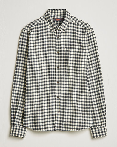 Herre | Flanellskjorter | Morris | Brushed Twill Checked Shirt Grey/White