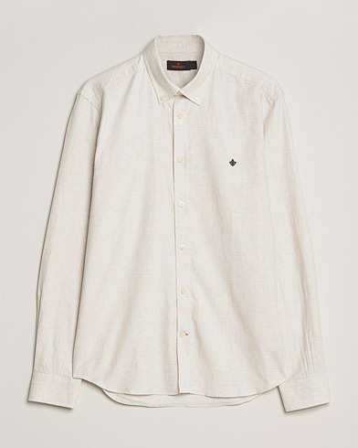 Herre | Skjorter | Morris | Watts Flannel Button Down Shirt Beige