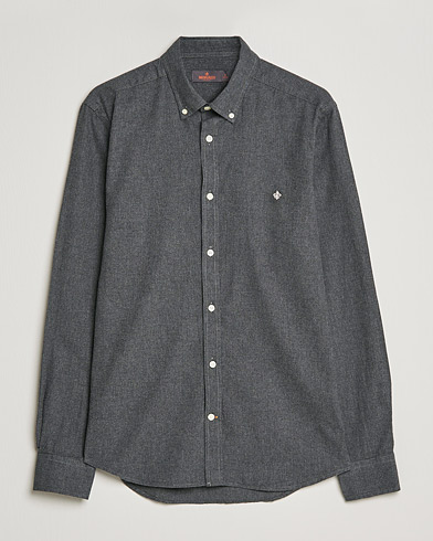 Herre |  | Morris | Watts Flannel Button Down Shirt Dark Grey