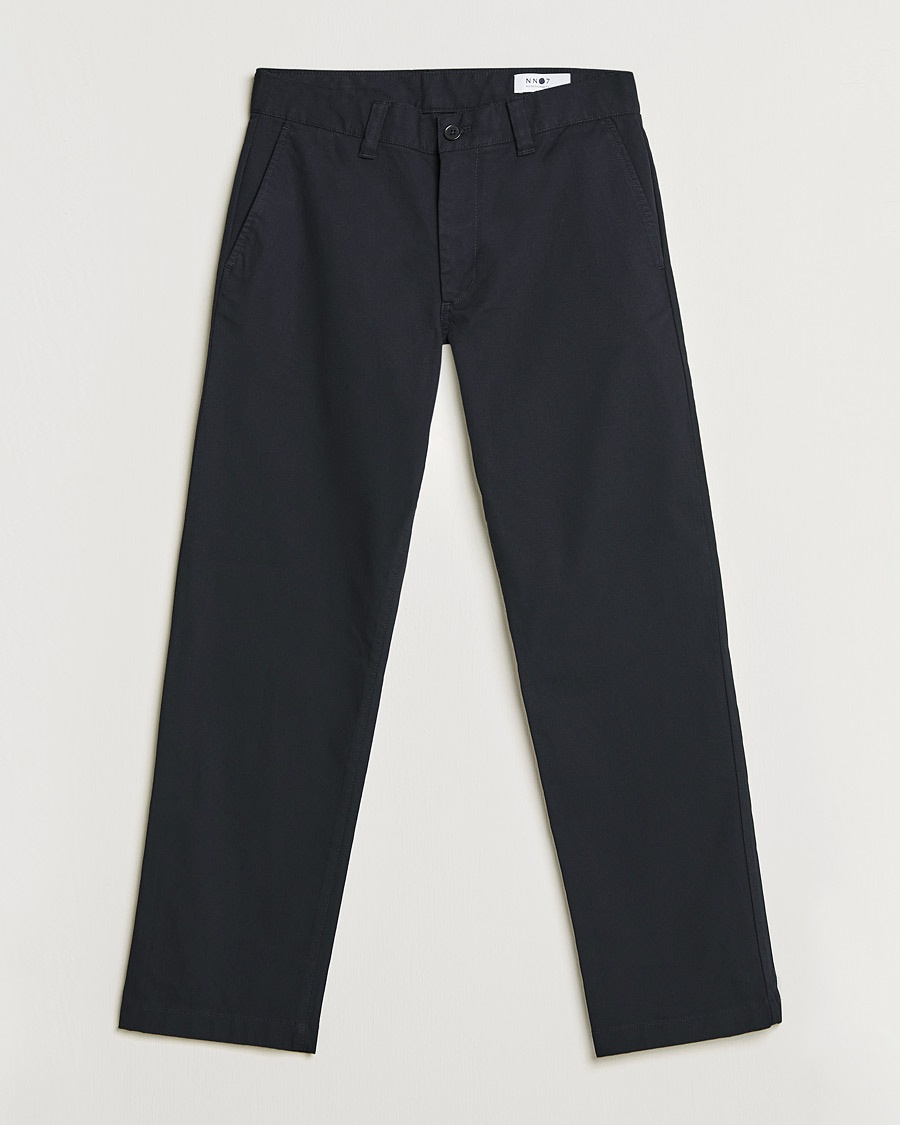 Herre | | NN07 | Alex Straight Fit Cotton Chinos Black