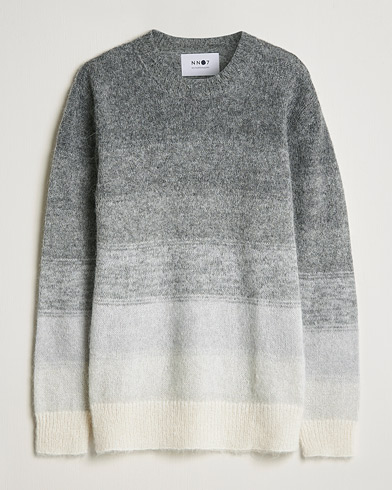 Herre |  | NN07 | Walther Alpacka Mohair Knitted Sweater Grey Multi