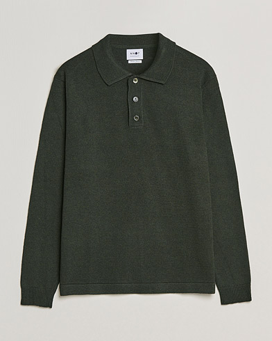 Herre | NN07 | NN07 | Vito Knitted Polo Dark Green