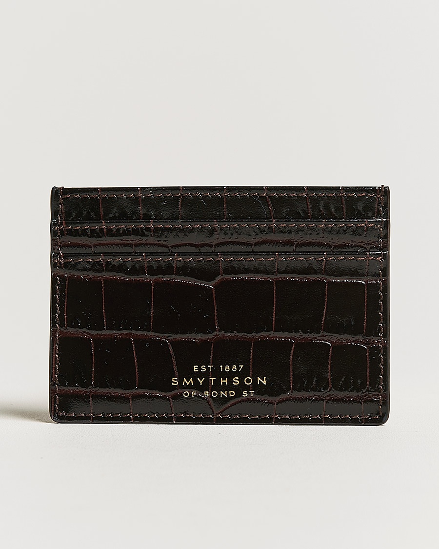 Herre | Lommebøker | Smythson | Mara Flat Cardholder Dark Brown