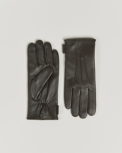 Herre | Hansker | Tiger of Sweden | Garvin Leather Gloves Turkish Coffee