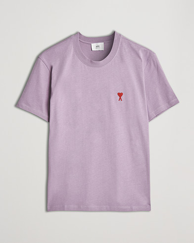 Herre |  | AMI | Heart Logo T-Shirt Washed Purple