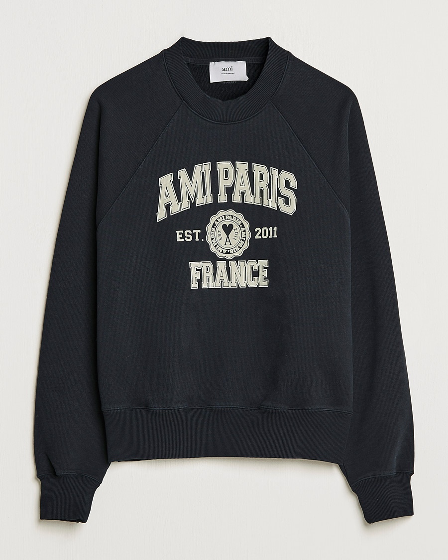 Herre | | AMI | Paris College Sweatshirt Black