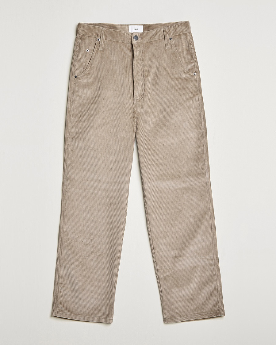 Herre | | AMI | Alex Corduroy Trousers Beige