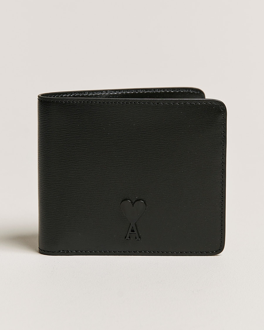 Herre | | AMI | Tonal Heart Logo Wallet Black