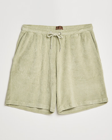 Sweatshorts |  Towelling Cotton Shorts Olive