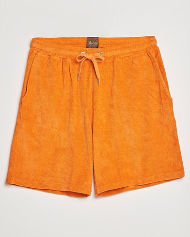 Herre | Joggebukseshorts | Stenströms | Towelling Cotton Shorts Orange