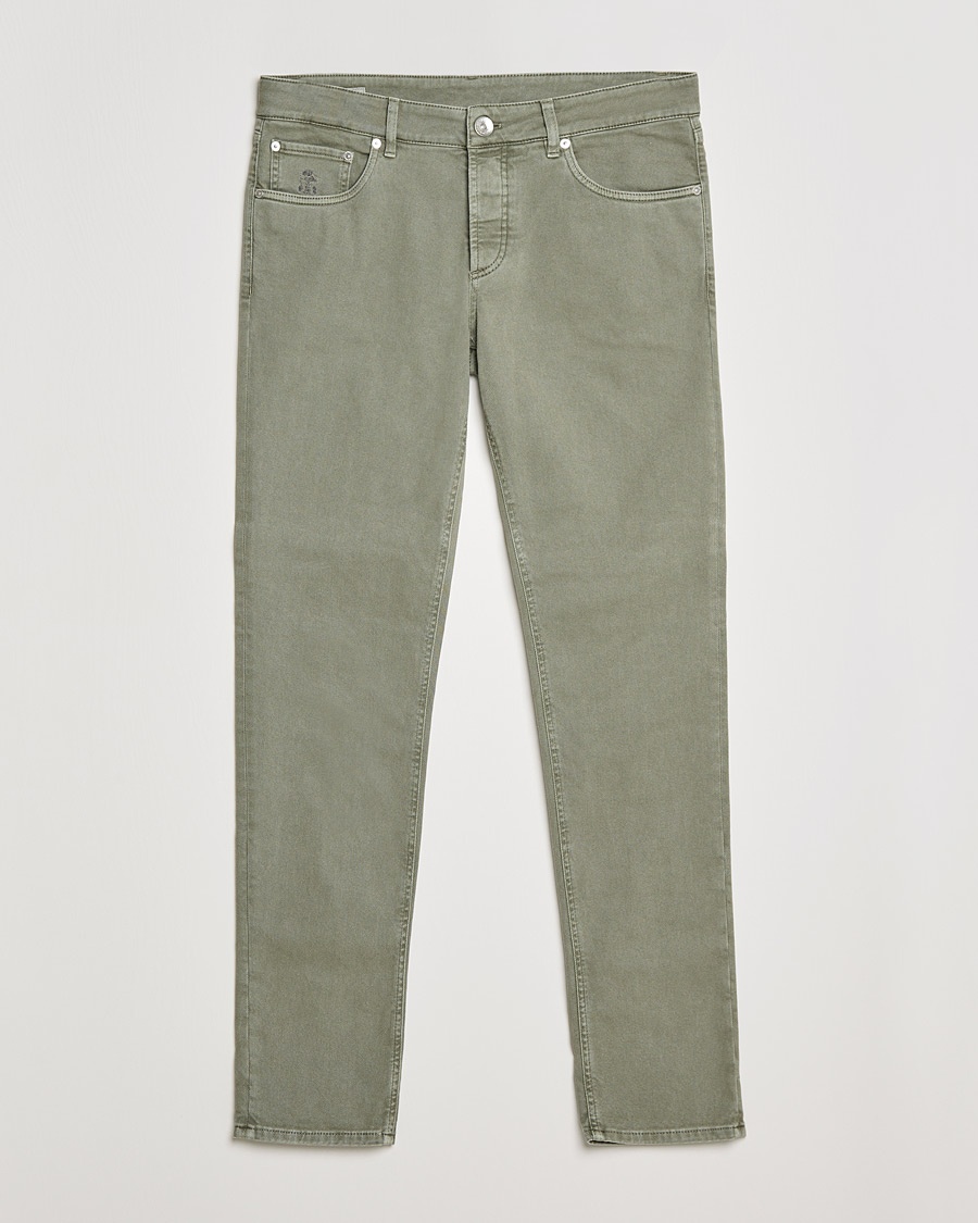 Herre | | Brunello Cucinelli | Slim Fit 5-Pocket Pants Military