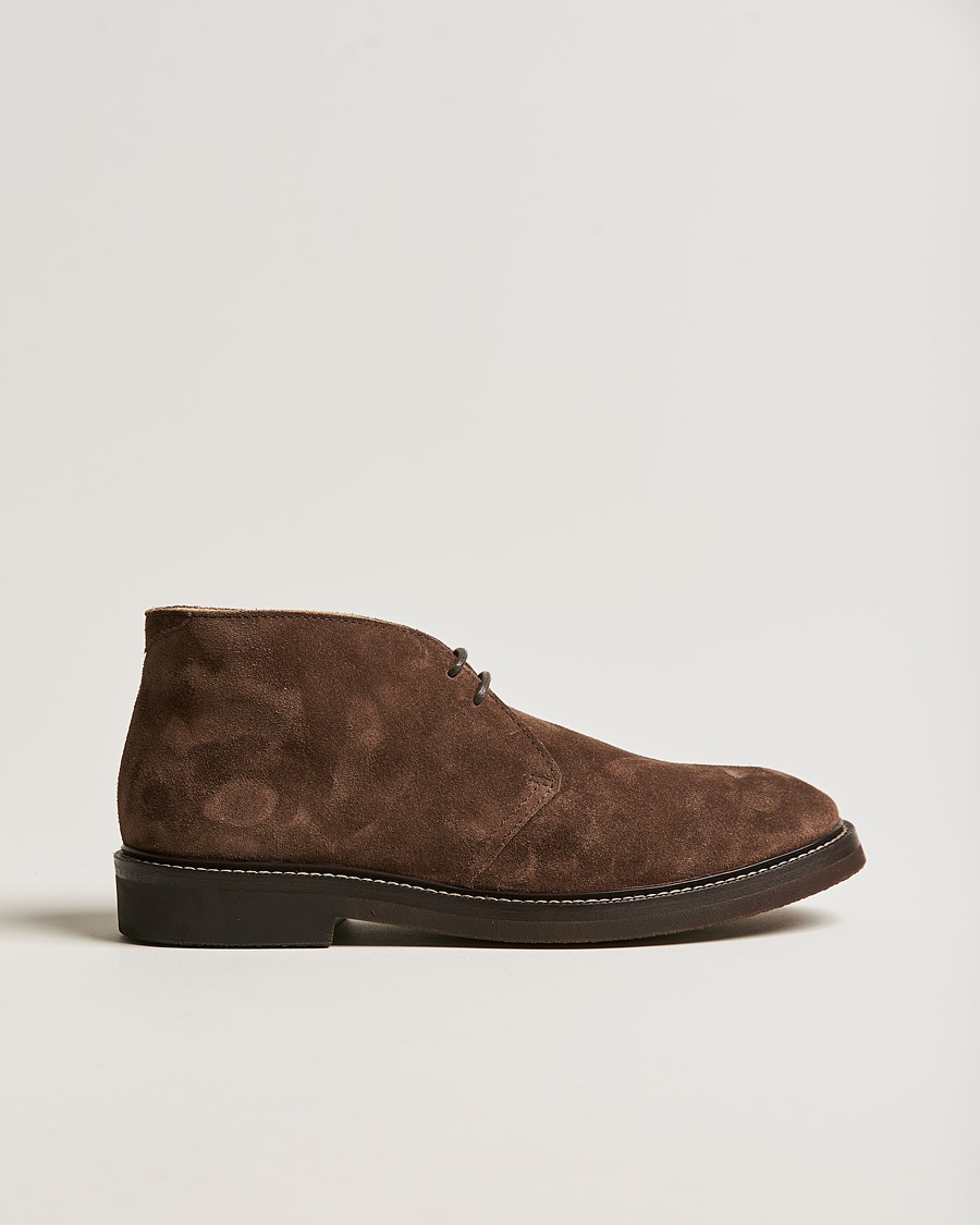 Herre | | Brunello Cucinelli | Desert Boot Dark Brown Suede