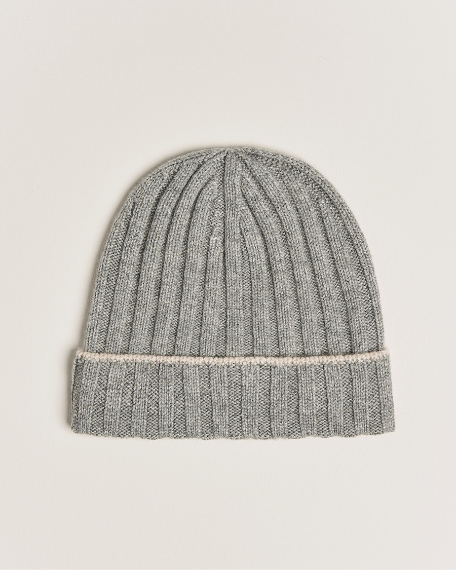 Herre | | Brunello Cucinelli | Cashmere Beanie Grey Melange