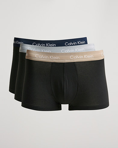 Herre |  | Calvin Klein | Cotton Stretch 3-Pack Low Rise Trunk Black