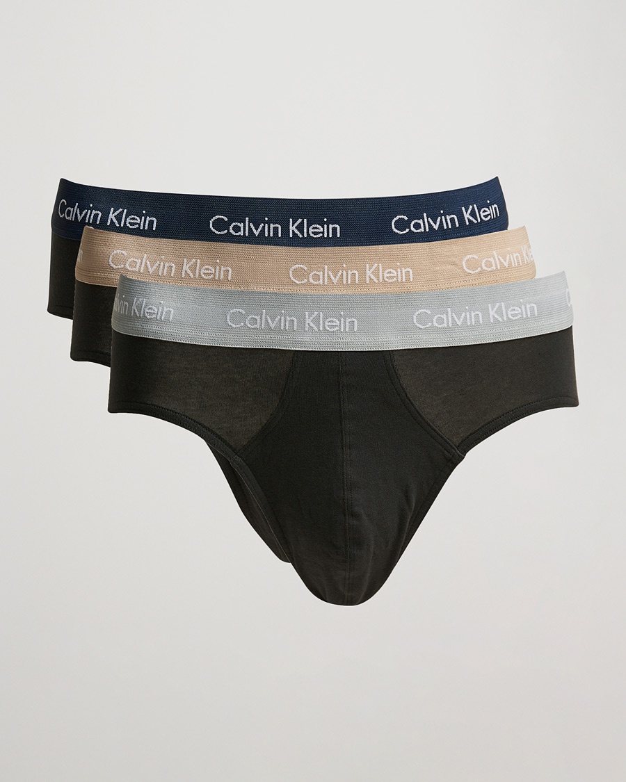 Herre | | Calvin Klein | Cotton Stretch Hip Breif 3-Pack Black
