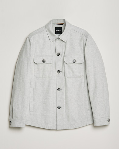 Herre | Skjortejakke | BOSS | Carper Overshirt Open Grey