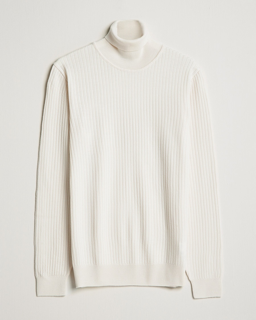 Herre | | BOSS | Lanerio Chunky Structured Polo Open White