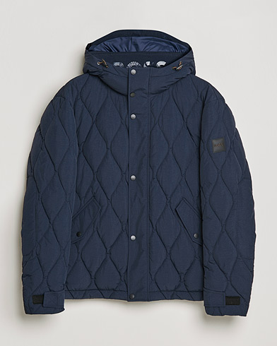 Herre |  | BOSS Casual | Onlet Quilted Down Jacket Dark Blue