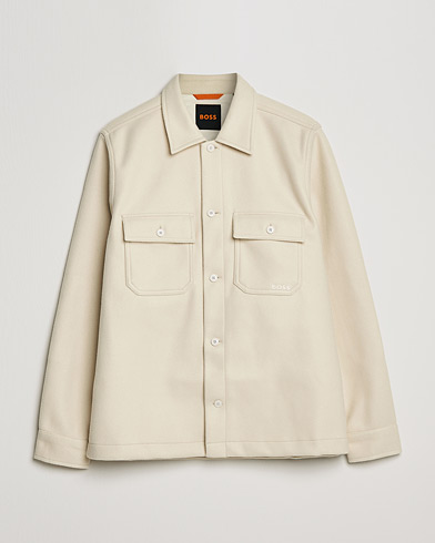 Herre | Skjortejakke | BOSS Casual | Lovvo Pocket Overshirt Open White