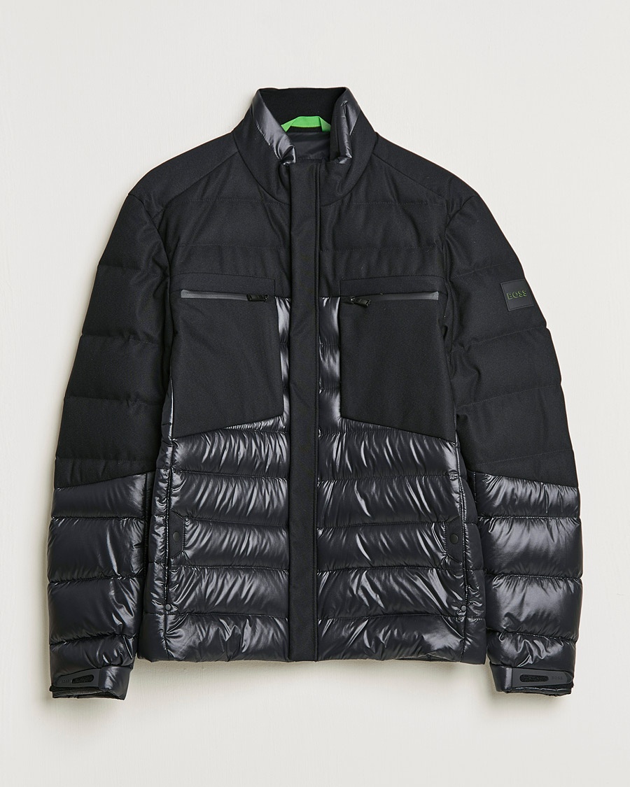 Herre | | BOSS Athleisure | Bergen Semi Glossy Down Jacket Black