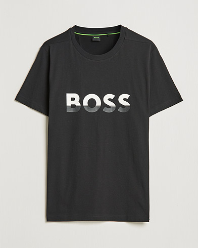 Herre | T-Shirts | BOSS Athleisure | Logo Crew Neck T-Shirt Black