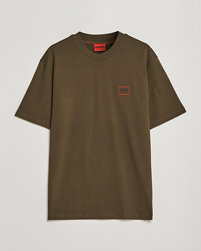Herre |  | HUGO | Dosmos Logo Crew Neck T-Shirt Dark Green
