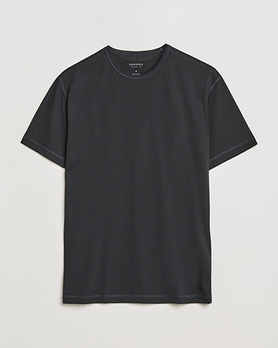 Herre | T-Shirts | Sunspel | Active Tee Black