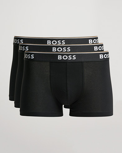 Herre | Trunks | BOSS | 3-Pack Trunk Boxer Shorts Black